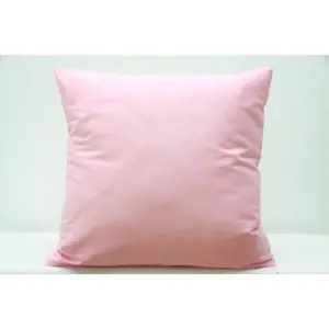 Bavlněný dekorační povlak na polštář ve světle růžové barvě