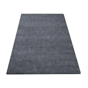 Produkt Moderní huňatý koberec v krásné antracitové barvě