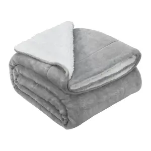 Produkt Juskys Fleecová deka 150x200 cm světle šedá