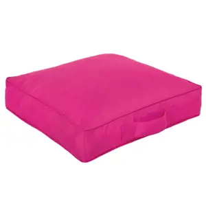 Čtvercový sedák růžový nylon