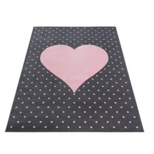 Produkt Dětský koberec Bambi srdce růžový