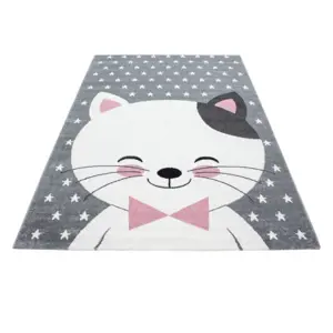 Produkt Dětský koberec Kids Kočička růžový