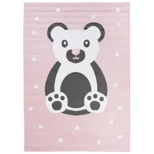 Produkt Dětský koberec PINKY DF04A  Bear růžový