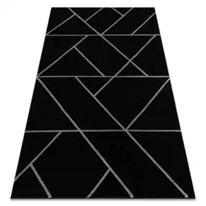 Produkt Koberec EMERALD exkluzivní 7543 glamour, styl geometrický černý / stříbrný