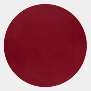 Koberec Pouffy červený, kruh