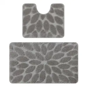 Produkt Sada koupelnových koberečků SUPREME STONES kamínky, šedá