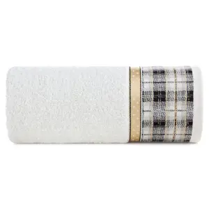 Produkt Bavlněný vánoční ručník bílý s žakárovým okrajem