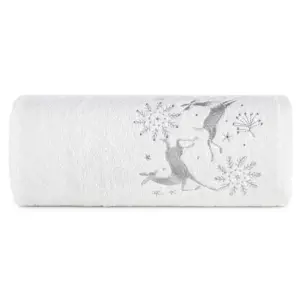 Produkt Bavlněný vánoční ručník bílý se soby