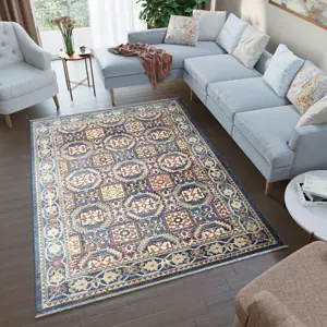 Produkt Modrý orientální koberec v marockém stylu