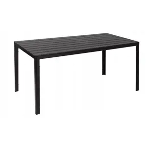 Velký zahradní stůl v černé barvě