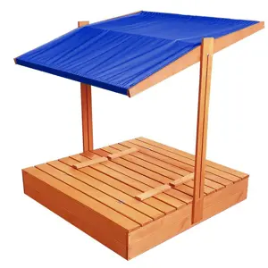 Produkt Zavíratelné pískoviště s lavičkami a stříškou modré barvy 120 x 120 cm