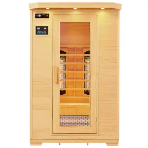 Produkt Juskys Infračervená sauna/ tepelná kabina Oslo s plnospektrálními zářiči a dřevem Hemlock
