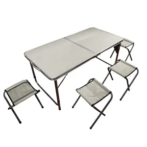 Produkt Rojaplast Campingový set - stůl 120x60cm+4 stoličky