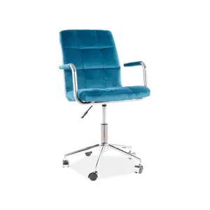 Produkt Signal Kancelářská židle Q-022 samet tyrkysová bluvel 85