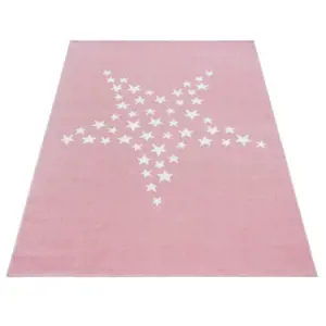 Produkt Dětský koberec Bambi hvězda růžový