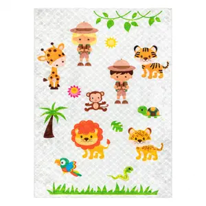 Produkt Dětský koberec JUNIOR 52104.801 Safari/zvířátka, šedý