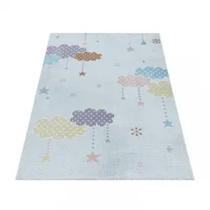 Produkt Dětský koberec Lucky obláčky vícebarevné - krém