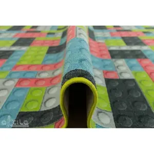 Produkt Dětský metrážový koberec Lego pastelový