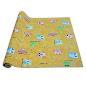 Produkt Dětský metrážový koberec OWLS sovičky žlutý
