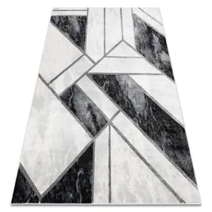 Produkt Koberec EMERALD exkluzivní 81953 glamour, styl marmur, geometrický černý / stříbrný