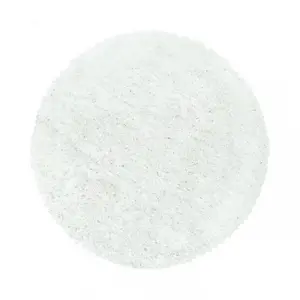 Koberec Fluffy Super Soft bílý kruh
