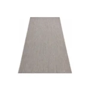 Koberec Sizal Floorlux 20580 jednobarevný - stříbrný / černý
