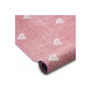 Produkt Metrážový koberec HEARTS Jeans - růžový