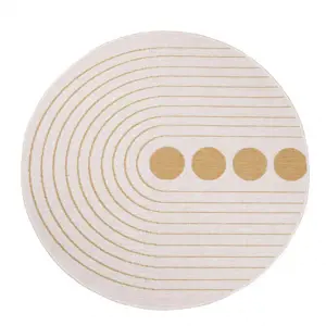 Produkt Oboustranný koberec DuoRug 5739 okrově žlutý kruh