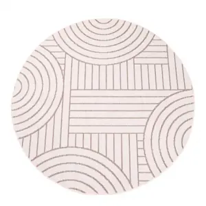 Produkt Oboustranný koberec DuoRug 5842 krémový kruh