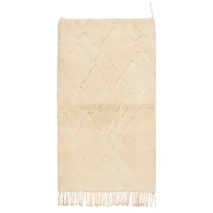 Produkt Ručně tkaný vlněný koberec BERBER MR4365 Beni Mrirt berber kosočtverce, béžový