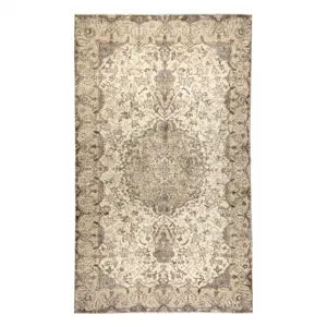 Produkt Ručně tkaný vlněný koberec Vintage 10311 rám / ornament, béžový