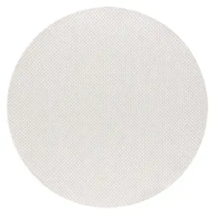 Šňůrkový koberec SIZAL TIMO 6272 kruh bílý