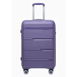 Střední fialový kufr Casablanca